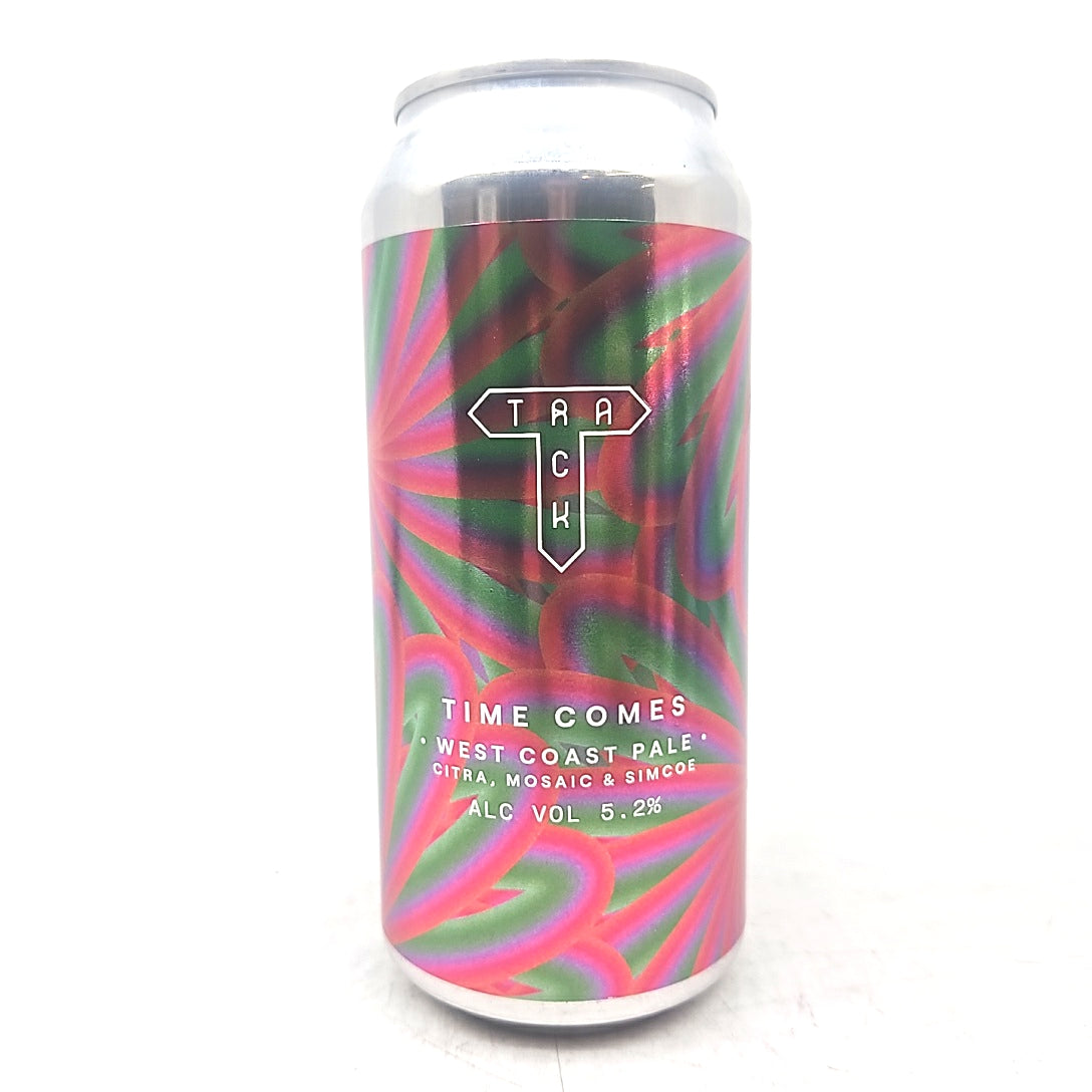 Track Time Comes West Coast Pale Ale 5.2% (440ml can)-Hop Burns & Black
