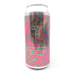 Track Time Comes West Coast Pale Ale 5.2% (440ml can)-Hop Burns & Black