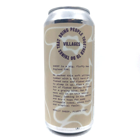 Villages Sheep New England IPA 6.4% (440ml can)-Hop Burns & Black