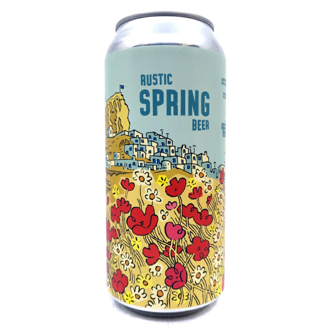 Burning Sky Rustic Spring Beer 4.2% (440ml can)-Hop Burns & Black