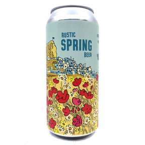 Burning Sky Rustic Spring Beer 4.2% (440ml can)-Hop Burns & Black