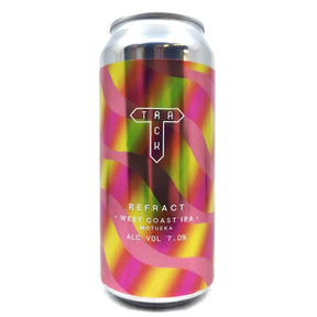 Track Refract West Coast IPA 7% (440ml can)-Hop Burns & Black