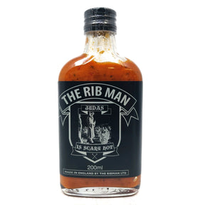 The Rib Man Judas Is Scary Hot Sauce (200ml)-Hop Burns & Black