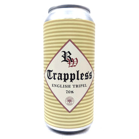 Redwillow Trappless English Tripel 7.6% (440ml can)-Hop Burns & Black