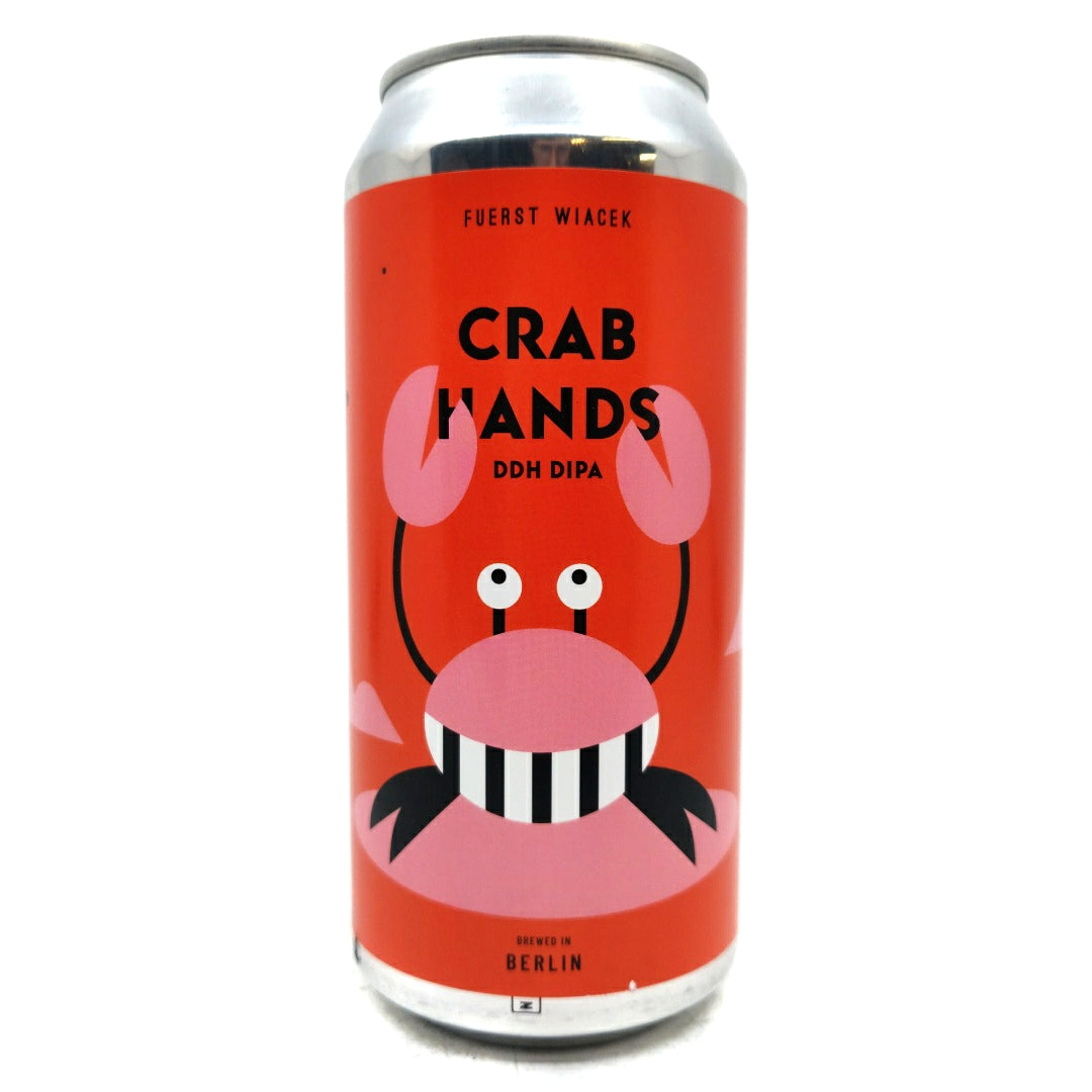 Fuerst Wiacek x Soma Crab Hands Double IPA 8% (440ml can)-Hop Burns & Black
