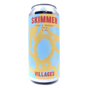 Villages Skimmer Yuzu & Wai-iti Pale Ale 4.2% (440ml can)-Hop Burns & Black