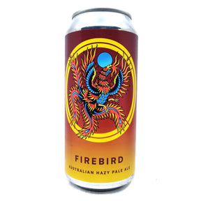 Otherworld Firebird Hazy Pale Ale 4.2% (440ml can)-Hop Burns & Black