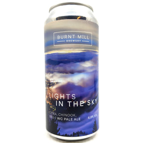 Burnt Mill Lights In The Sky DDH West Coast Pale Ale 4.8% (440ml can)-Hop Burns & Black