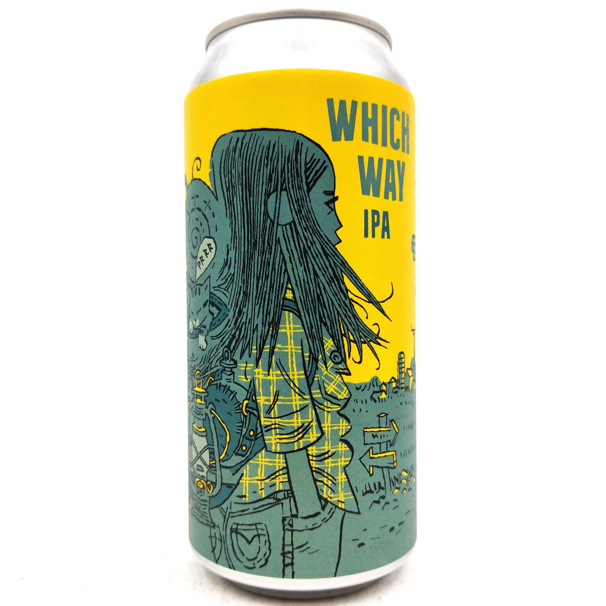 Burning Sky Which Way IPA 6% (440ml can)-Hop Burns & Black