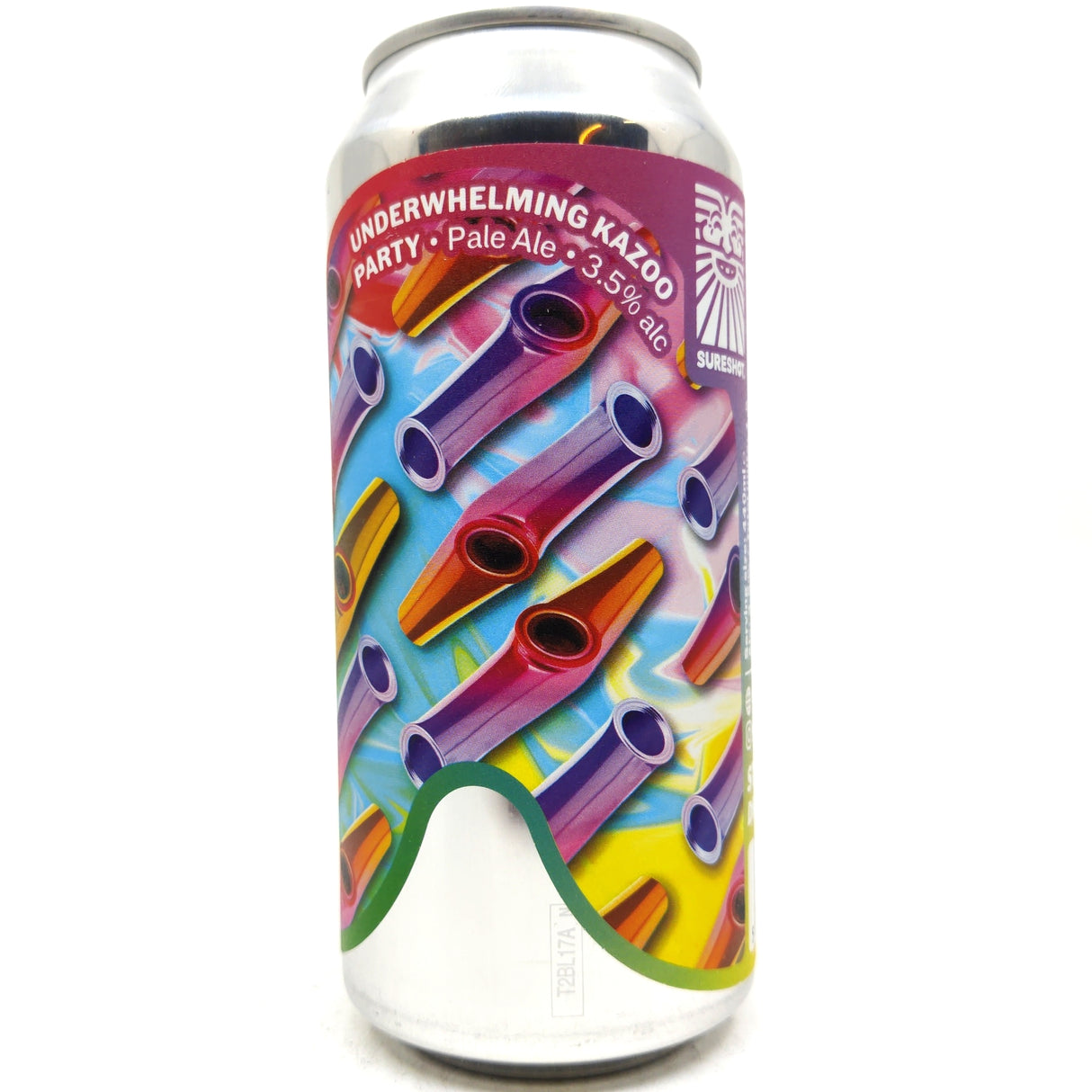 Sureshot Underwhelming Kazoo Party Pale Ale 3.5% (440ml can)-Hop Burns & Black
