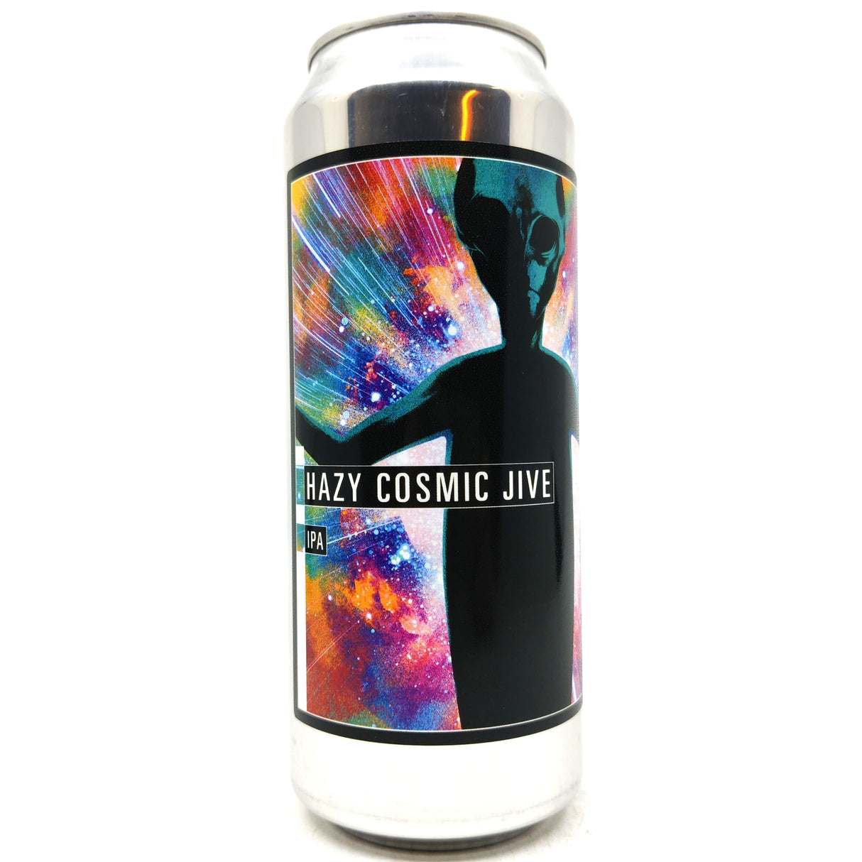 Makemake Hazy Cosmic Jive IPA 6.5% (500ml can)-Hop Burns & Black