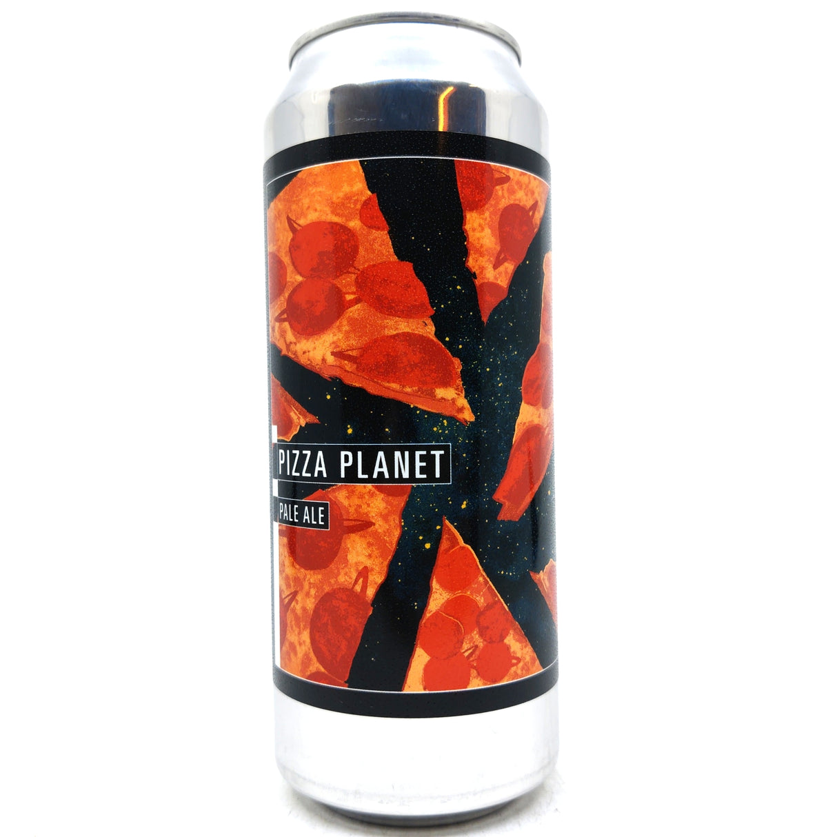 Makemake Pizza Planet Pale Ale 4.8% (500ml can)-Hop Burns & Black