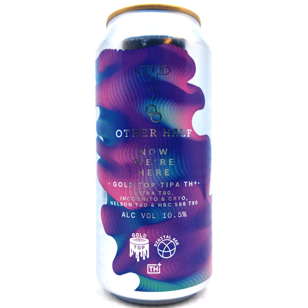Track x Other Half Gold Top Now We're Here Triple IPA 10.5% (440ml can)-Hop Burns & Black
