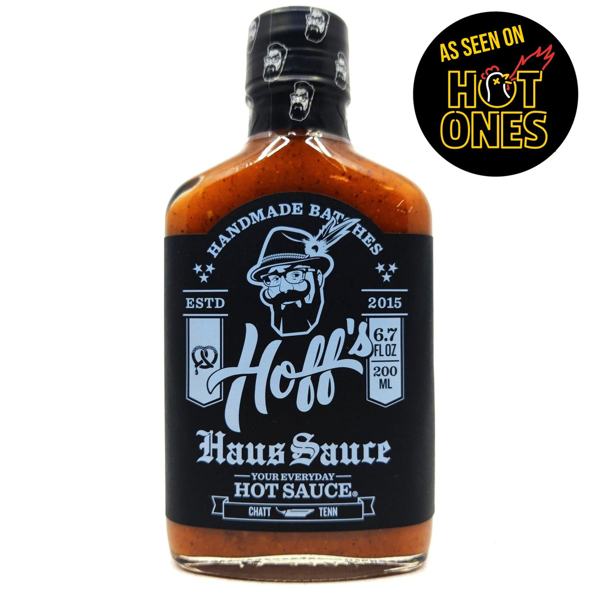 Hoff & Pepper Haus Sauce Hot Sauce (200ml)-Hop Burns & Black
