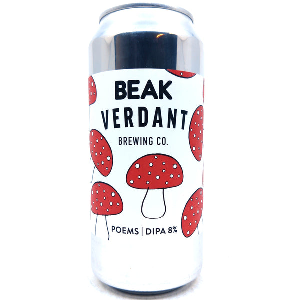 Beak Brewery x Verdant Poems Double IPA 8% (440ml can)-Hop Burns & Black
