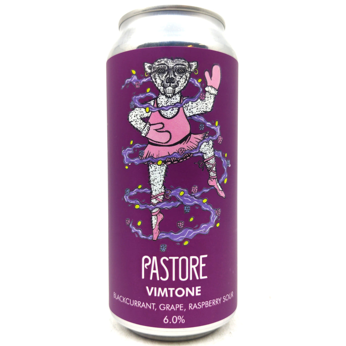 Pastore Vimtone Sour 5% (440ml can)-Hop Burns & Black