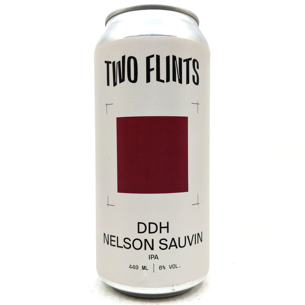 Two Flints DDH Nelson Sauvin IPA 6% (440ml can)-Hop Burns & Black