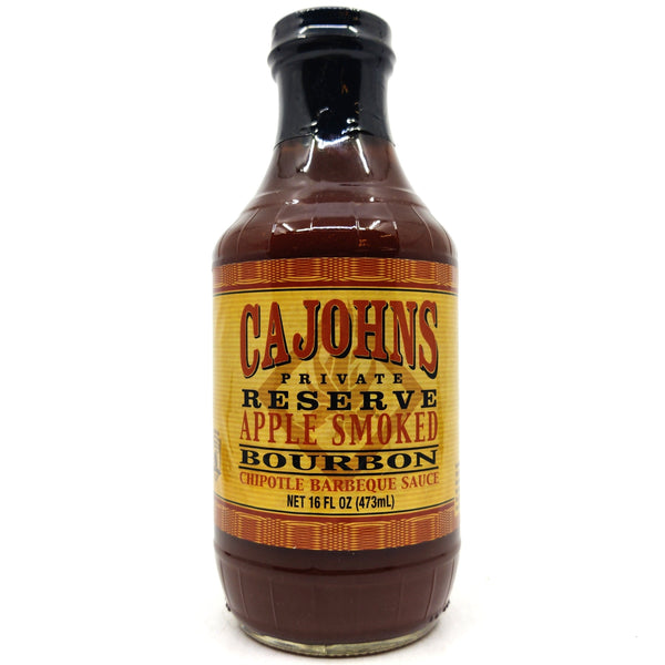 Cajohns Applewood Smoked Chipotle Bourbon BBQ Sauce (474ml)-Hop Burns & Black