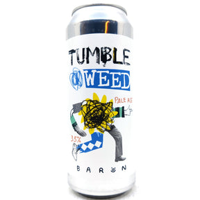 Baron Brewing Tumbleweed Pale Ale 3.5% (500ml can)-Hop Burns & Black