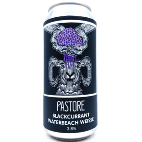 Pastore Blackcurrant Waterbeach Weisse 3.8% (440ml can)-Hop Burns & Black