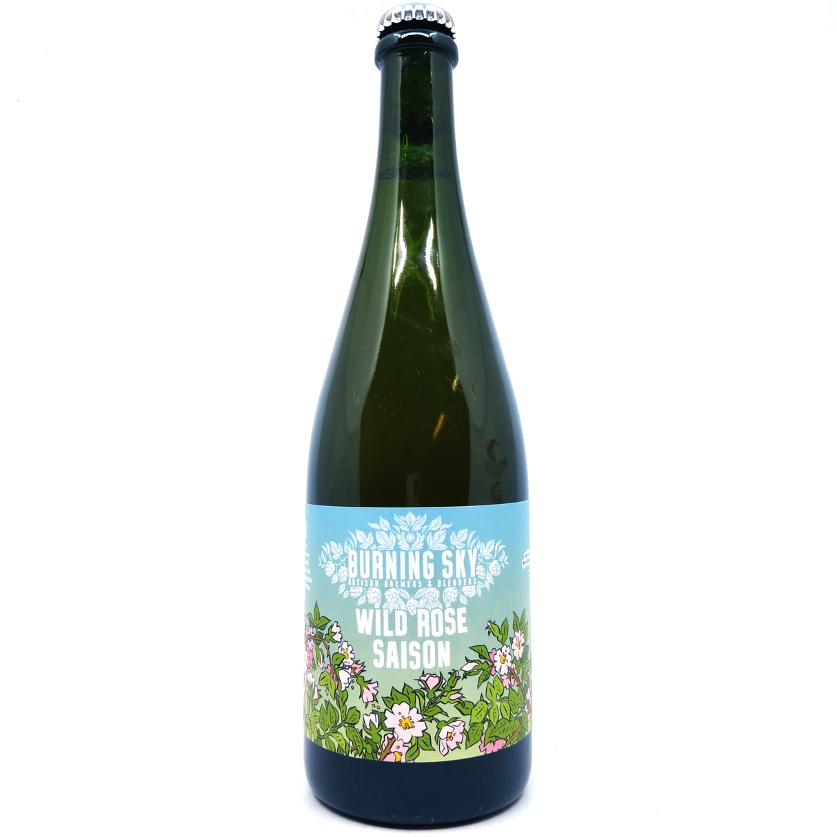 Burning Sky Wild Rose Saison 6.5% (750ml)-Hop Burns & Black