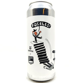 Baron Brewing x Pressure Drop Foibles IPA 7.2% (500ml can)-Hop Burns & Black