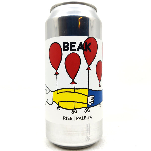 Beak Brewery Rise Pale Ale 5% (440ml can)-Hop Burns & Black