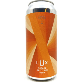 Track Lux (Mosaic) Double IPA 8% (440ml can)-Hop Burns & Black