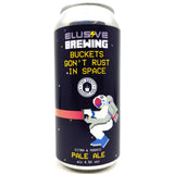 Elusive Brewing Buckets Don't Rust in Space Pale Ale 4.5% (440ml can)-Hop Burns & Black