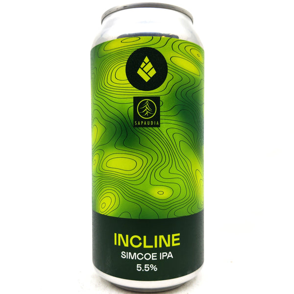 Drop Project x Sapaudia Brewing Incline Simcoe IPA 5.5% (440ml can)-Hop Burns & Black