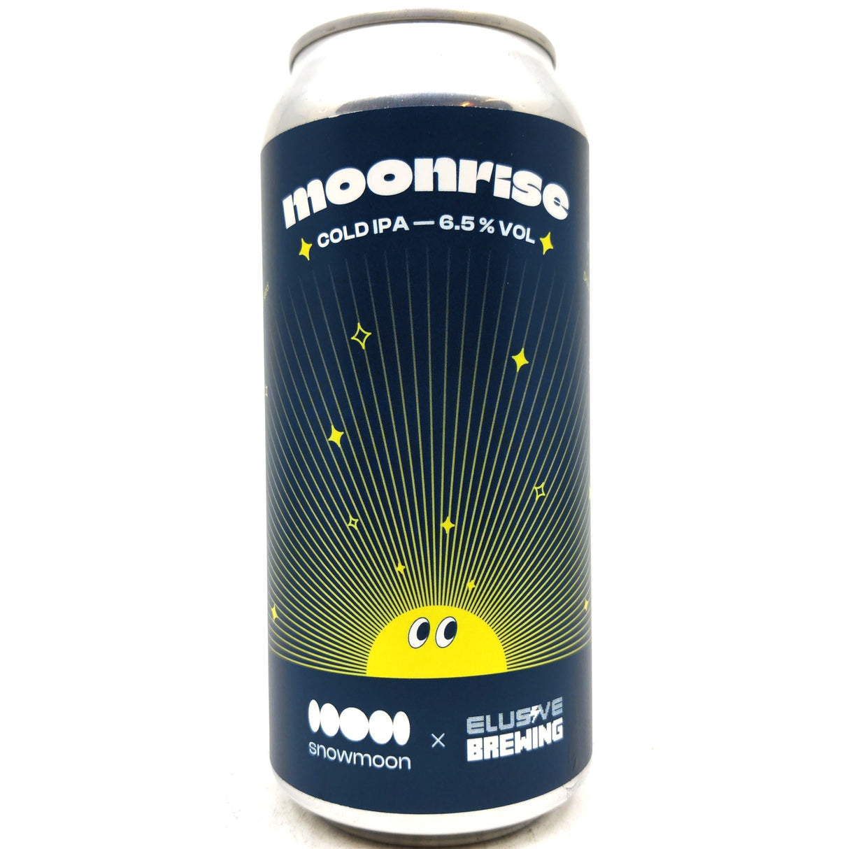 Snowmoon x Elusive Brewing Moonrise Cold IPA 6.5% (440ml can)-Hop Burns & Black