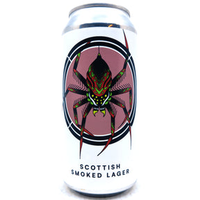 Otherworld Scottish Smoked Lager 5.5% (440ml can)-Hop Burns & Black