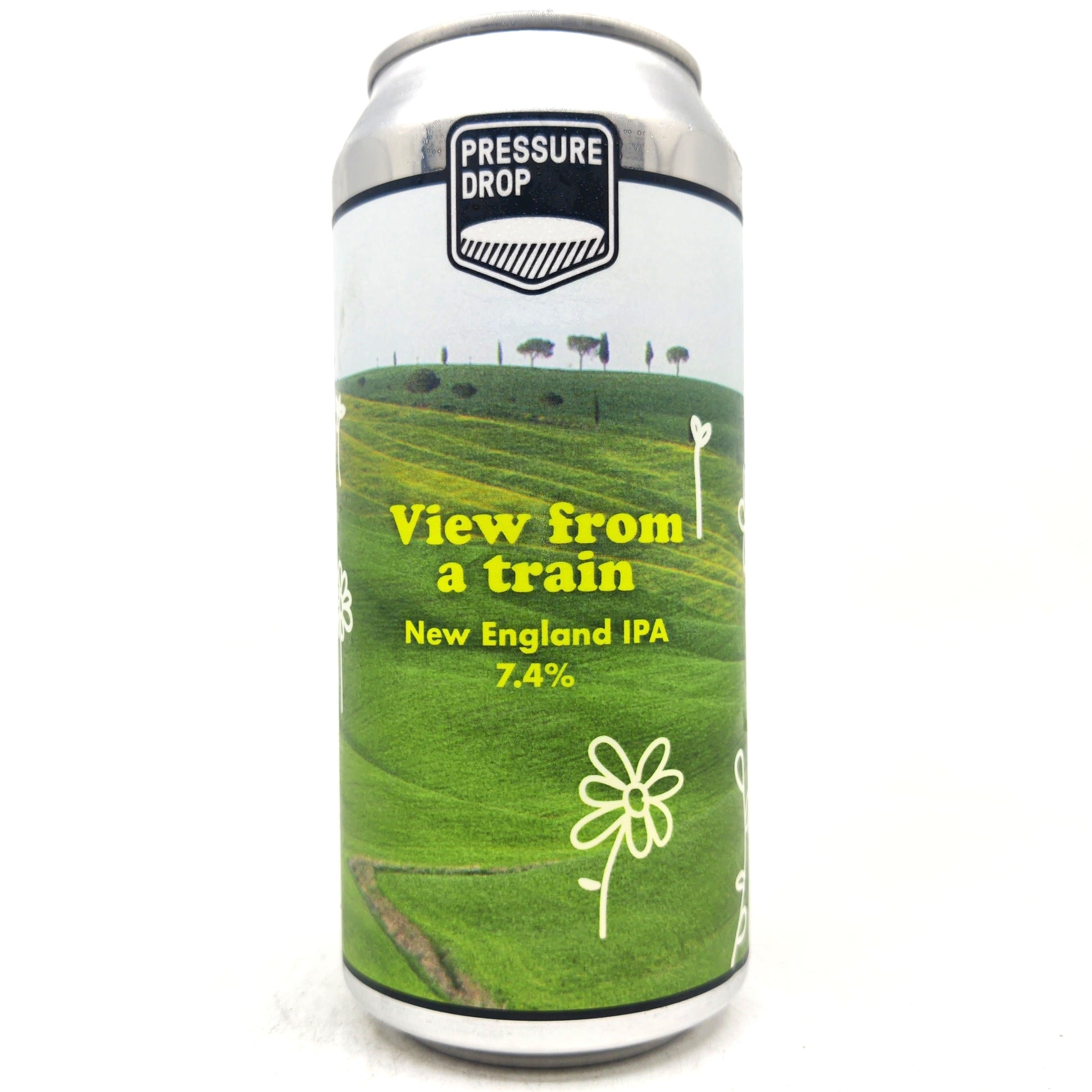 Pressure Drop View From A Train New England IPA 7.4% (440ml can)-Hop Burns & Black