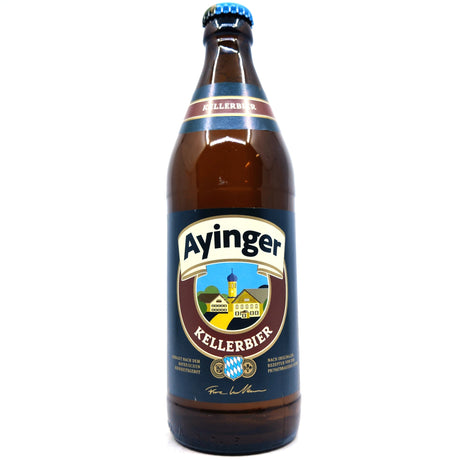 Ayinger Kellerbier 4.9% (500ml)-Hop Burns & Black