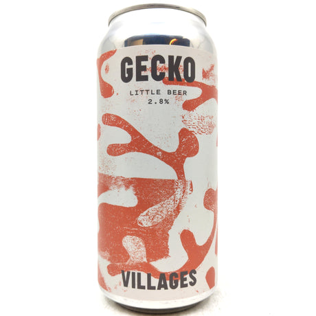 Villages Gecko Little Beer 2.8% (440ml can)-Hop Burns & Black