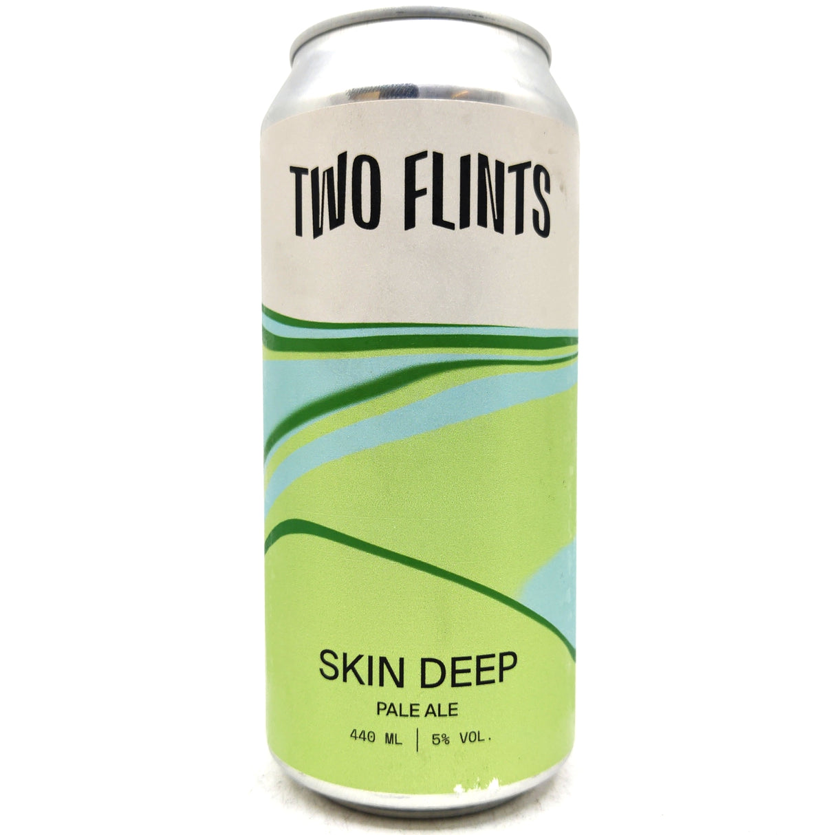 Two Flints Skin Deep Pale Ale 5% (440ml can)-Hop Burns & Black