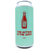 Pomona Island x Garden Brewery The Action Is The Juice Pale Ale 4.8% (440ml can)-Hop Burns & Black