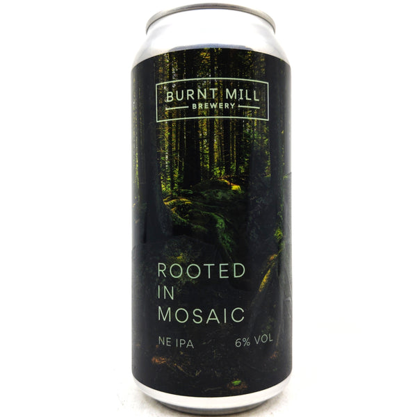 Burnt Mill Rooted In Mosaic IPA 6% (440ml can)-Hop Burns & Black