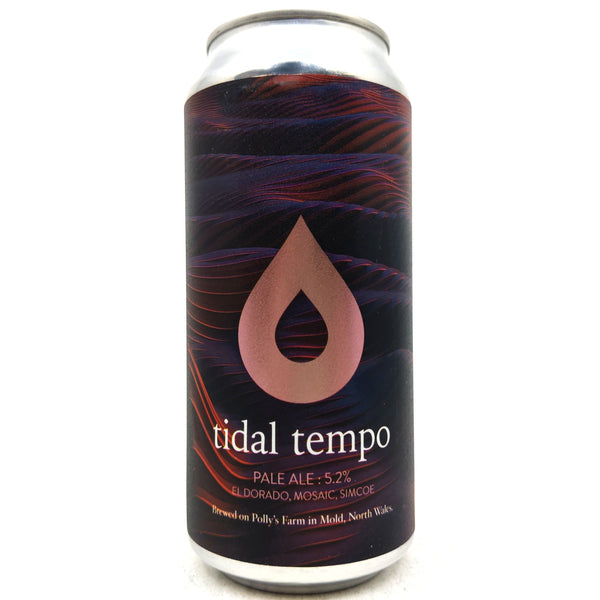 Polly's Brew Co Tidal Tempo Pale Ale 5.2% (440ml can)-Hop Burns & Black
