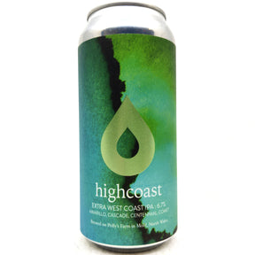 Polly's Brew Co High Coast Extra West Coast IPA 6.5% (440ml can)-Hop Burns & Black