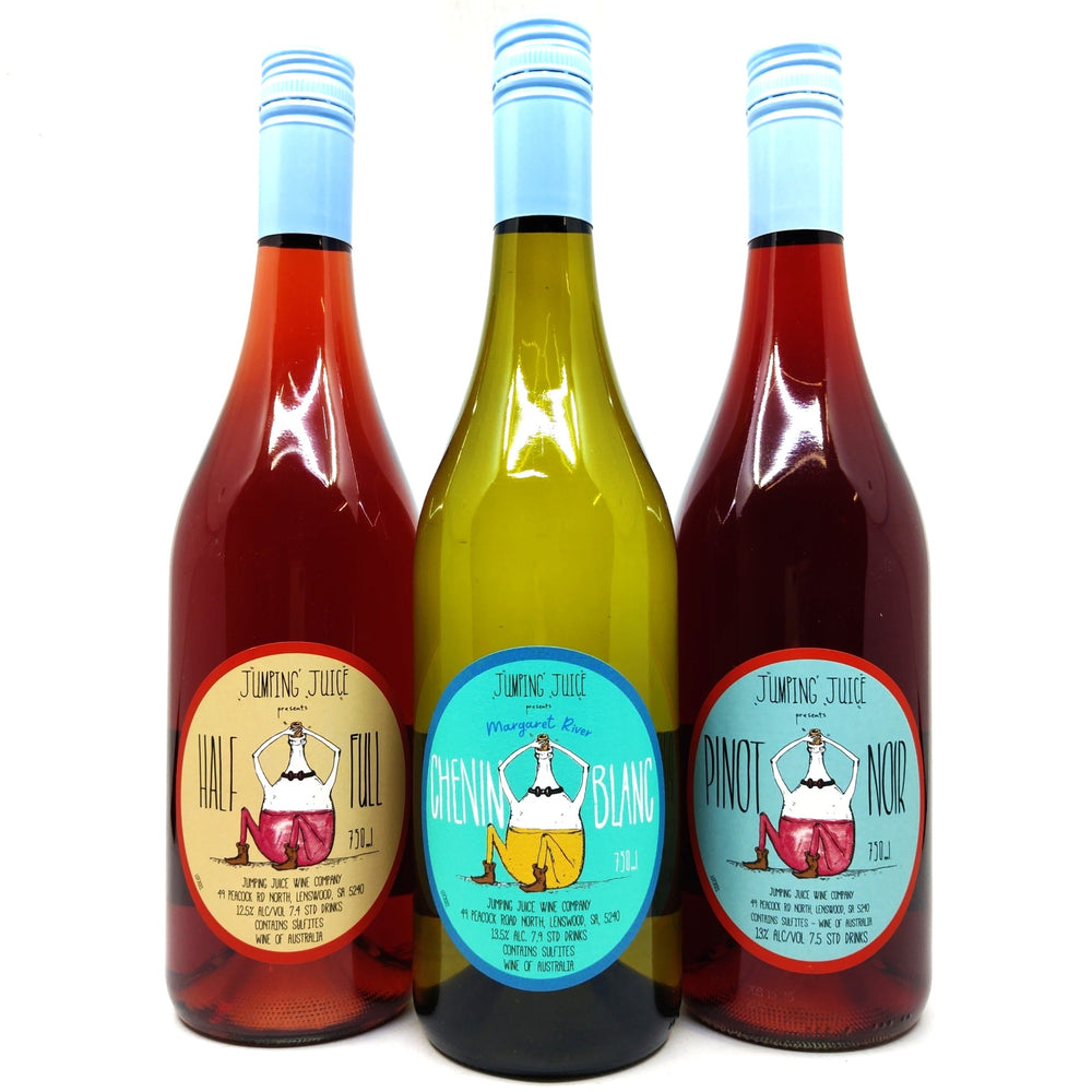 Jumping Juice 3bottle natural wine pack Hop Burns & Black