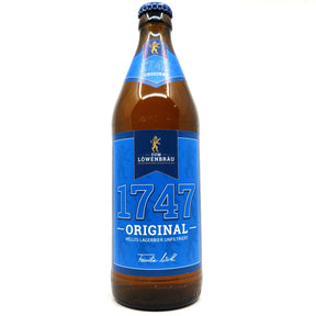 Zum Lowenbrau 1747 Original Helles Lagerbier 4.9% (500ml)-Hop Burns & Black