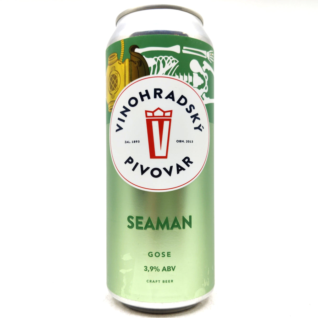 Vinohradsky Seaman Gose 3.9% (500ml can)-Hop Burns & Black
