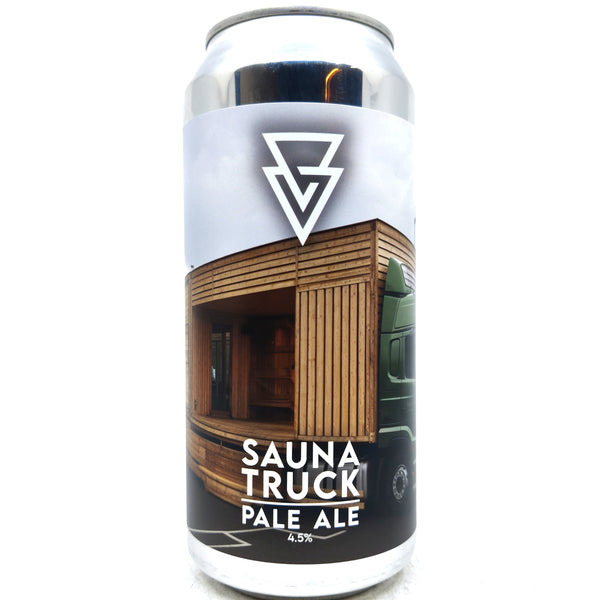 Azvex Brewing Sauna Truck Pale Ale 4.5% (440ml can)-Hop Burns & Black