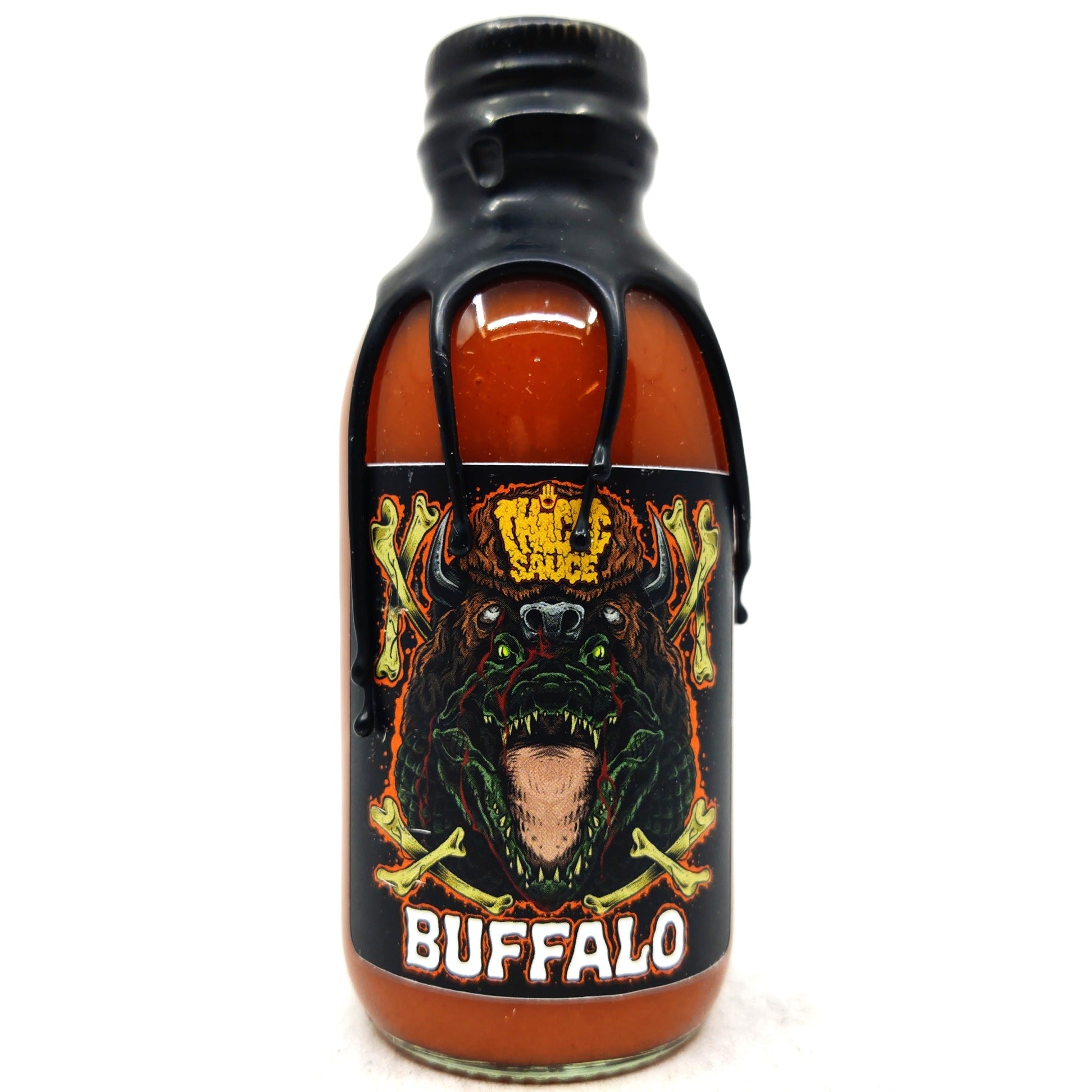 Thiccc Sauce Buffalo Hot Sauce (150ml)-Hop Burns & Black