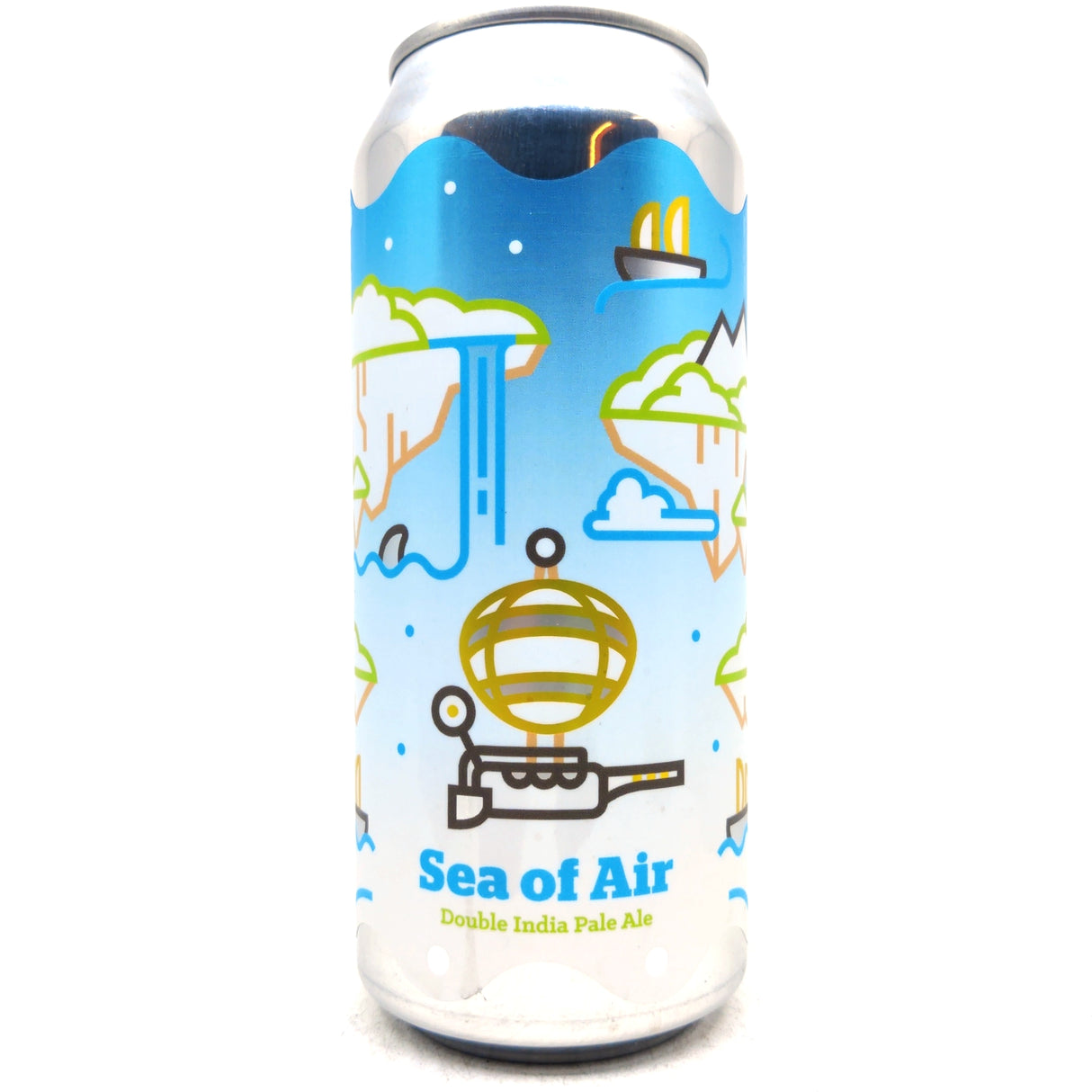 Burlington Sea of Air Double IPA 8.1% (473ml can)-Hop Burns & Black