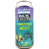Elusive Brewing x Indie Rabble Forbidden West West Coast IPA 5.8% (440ml can)-Hop Burns & Black