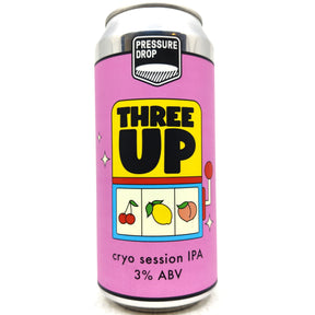 Pressure Drop Three Up Cryo Session IPA 3% (440ml can)-Hop Burns & Black