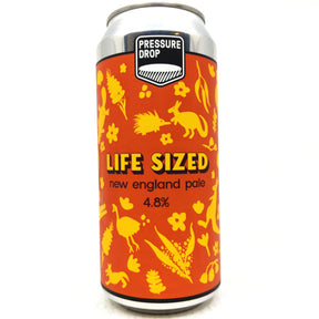 Pressure Drop Life Sized New England Pale Ale 4.8% (440ml can)-Hop Burns & Black