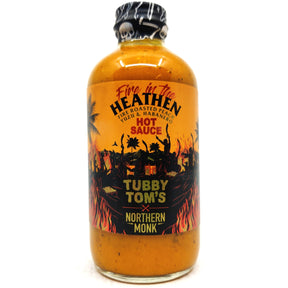 Tubby Tom's x Northern Monk Heathen Fire Roasted Peach, Yuzu & Habanero Hot Sauce (275ml)-Hop Burns & Black